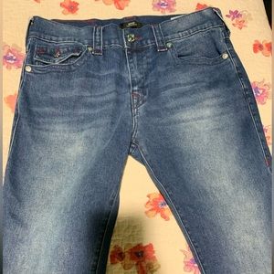 True religion size 33 red sticth
